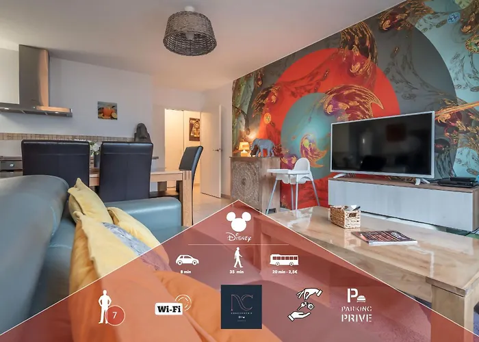 *Disneyland-Paris* 7Pers, Wifi, Parking, Netflix